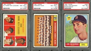 1961 Topps High Grade Complete Set of 589 Cards with 9 PSA Graded! 